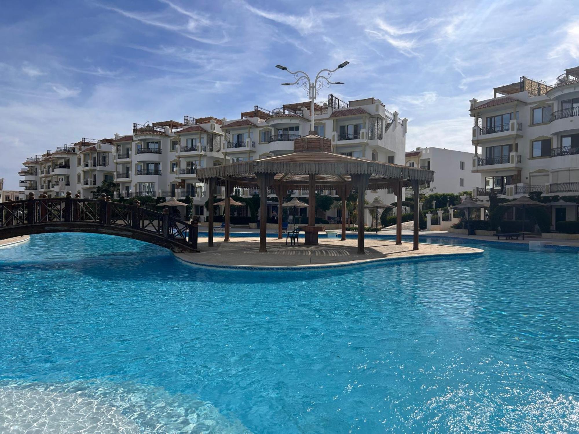 3-bedroom On The Ground Floor With Pool View, Personal Garden Area, Backyard, And Free Access In Hills Sharm-el-Sheikh